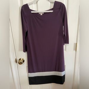 NY&CO tri-colorblock dress.  Sits about the knee.  Size S.
